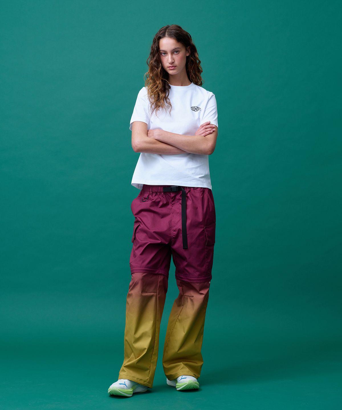 미나수(MENASOO) Gradient Convertible Hiking Pants_Red