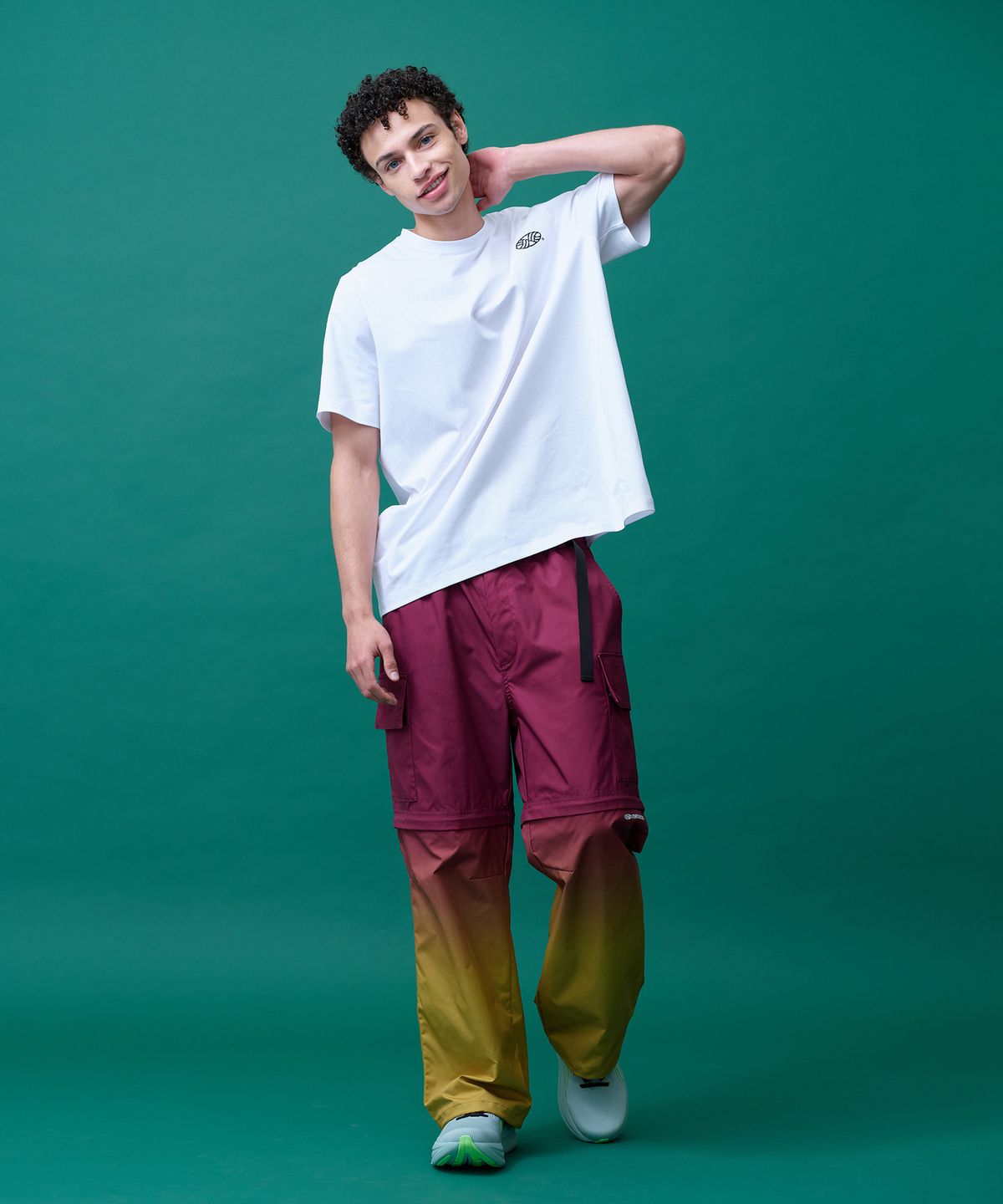 미나수(MENASOO) Gradient Convertible Hiking Pants_Red
