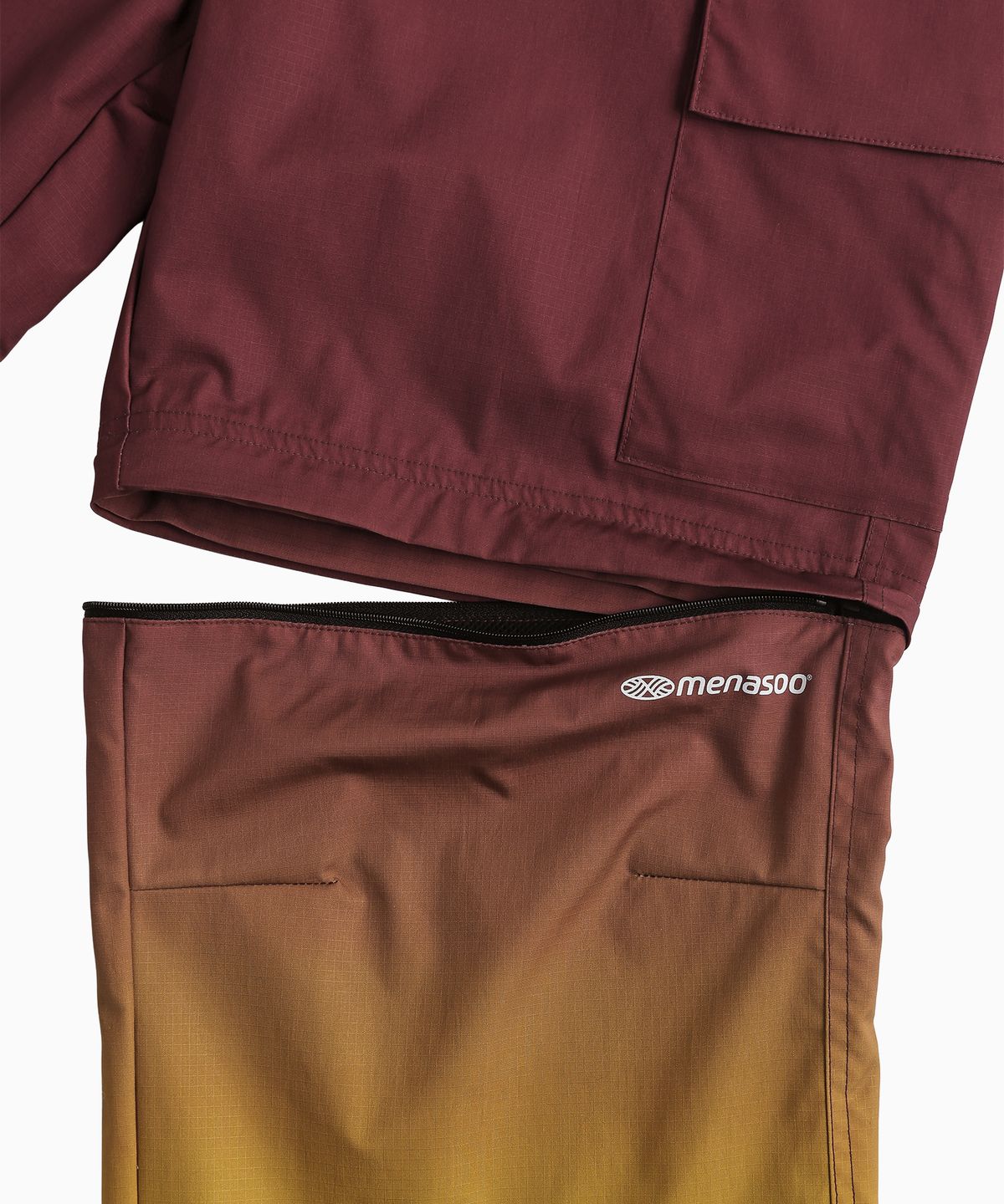미나수(MENASOO) Gradient Convertible Hiking Pants_Red