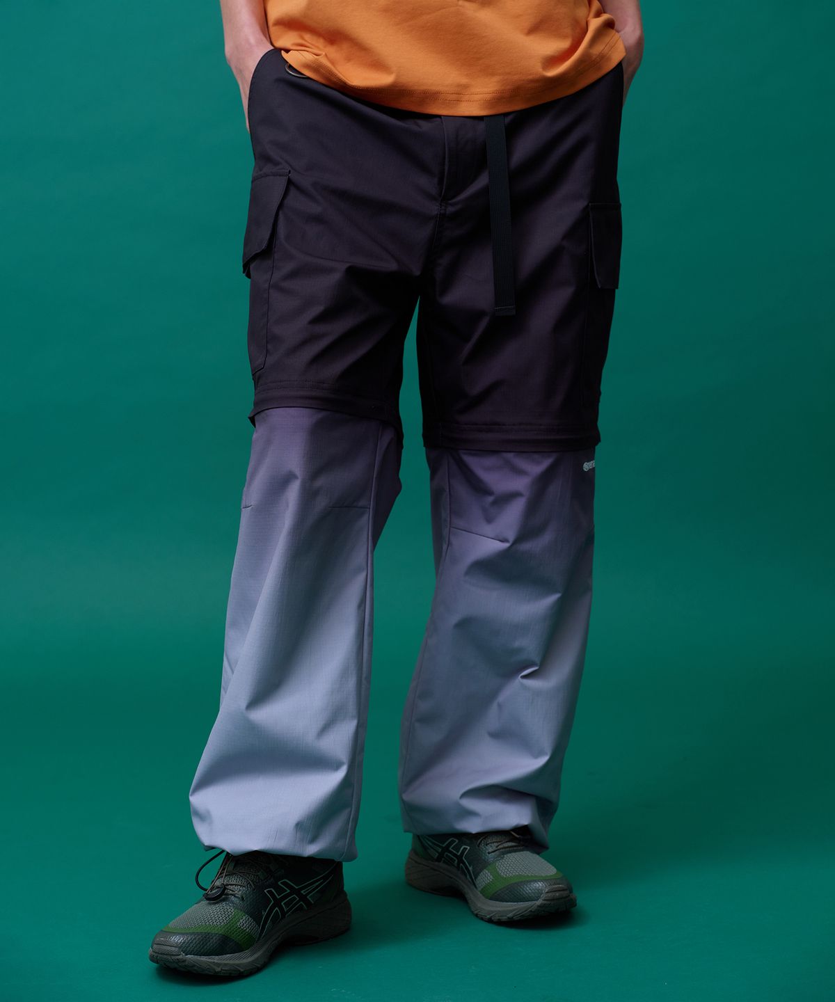 미나수(MENASOO) Gradient Convertible Hiking Pants_Black