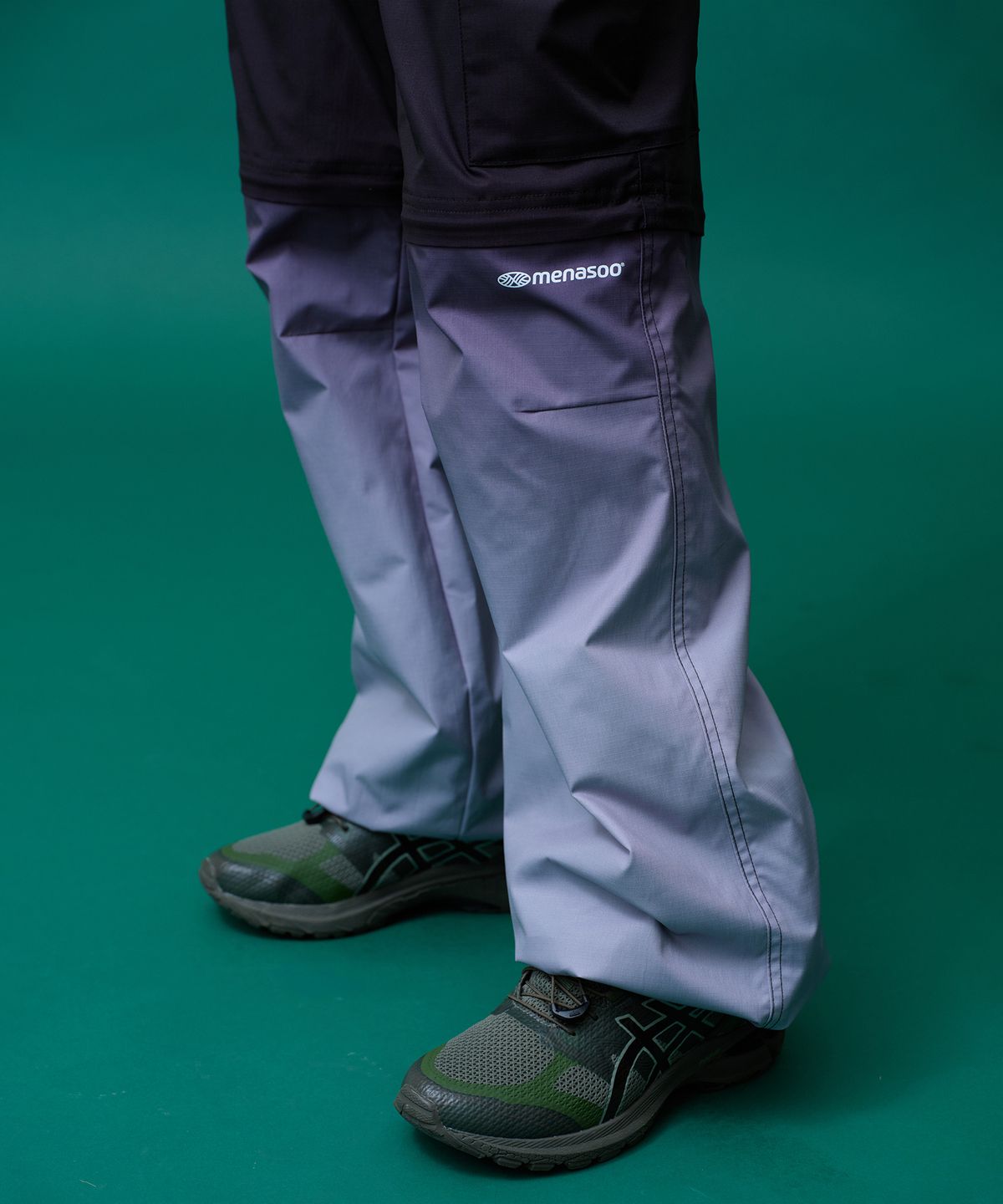 미나수(MENASOO) Gradient Convertible Hiking Pants_Black