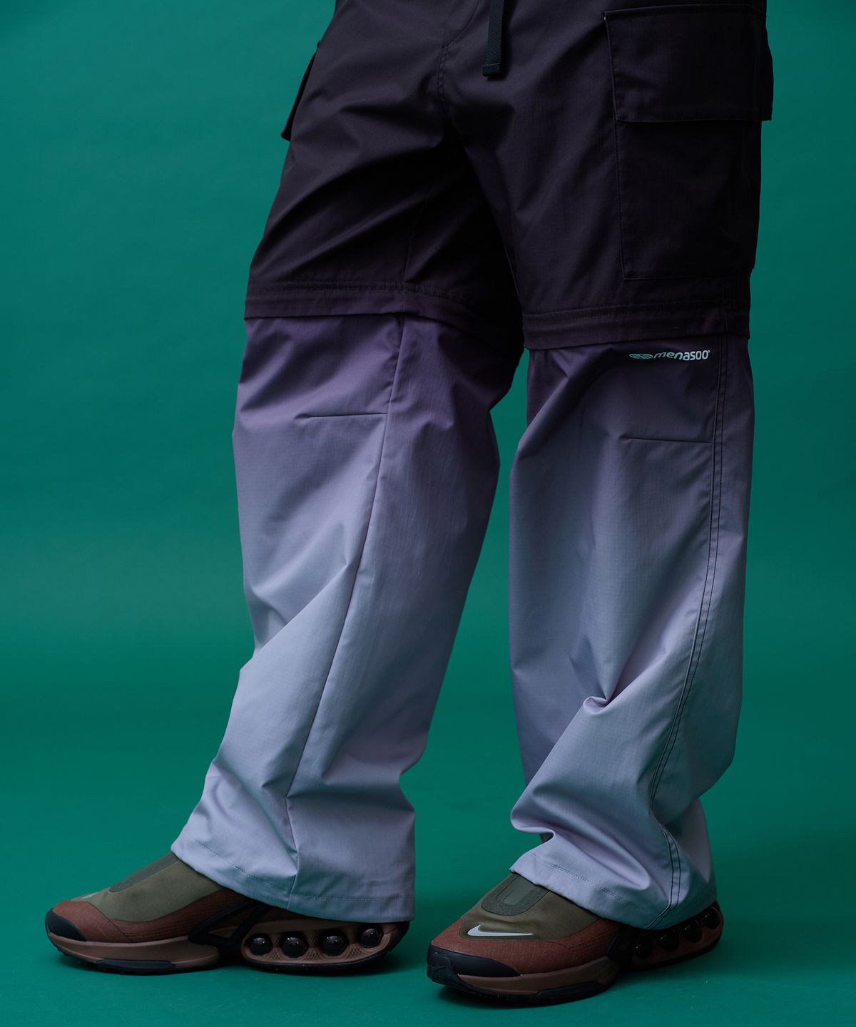 미나수(MENASOO) Gradient Convertible Hiking Pants_Black
