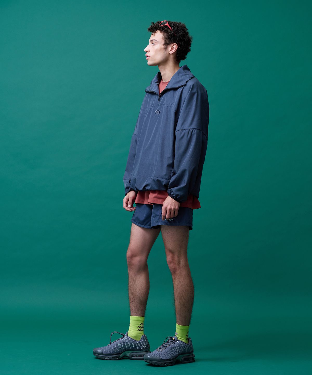 미나수(MENASOO) Unisex Easy Move Half Zip_Navy