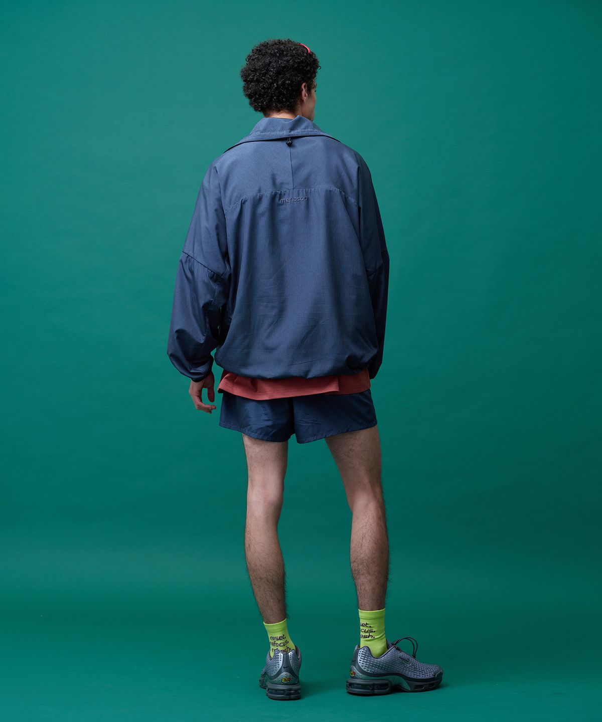 미나수(MENASOO) Unisex Easy Move Half Zip_Navy