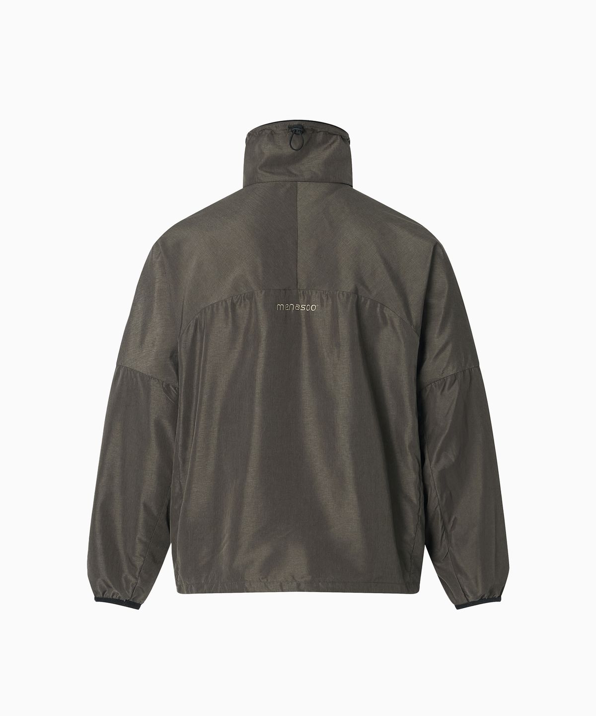 미나수(MENASOO) Unisex Easy Move Half Zip_Brown