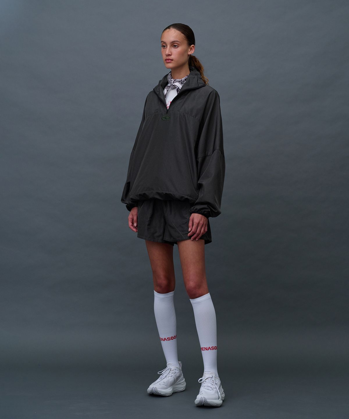 미나수(MENASOO) Unisex Easy Move Half Zip_Khaki