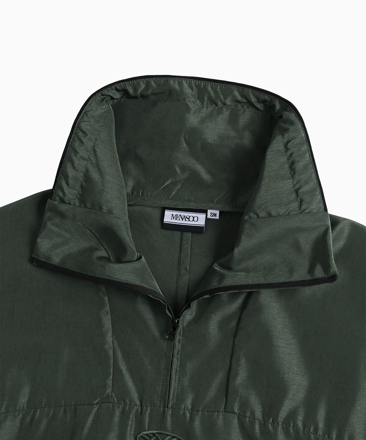 미나수(MENASOO) Unisex Easy Move Half Zip_Khaki