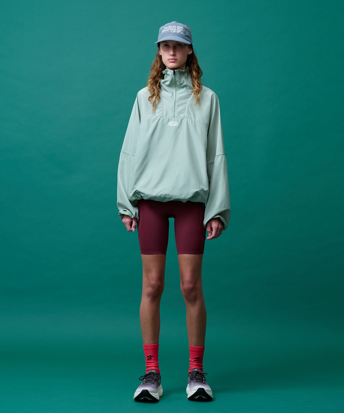 미나수(MENASOO) Unisex Easy Move Half Zip_Mint