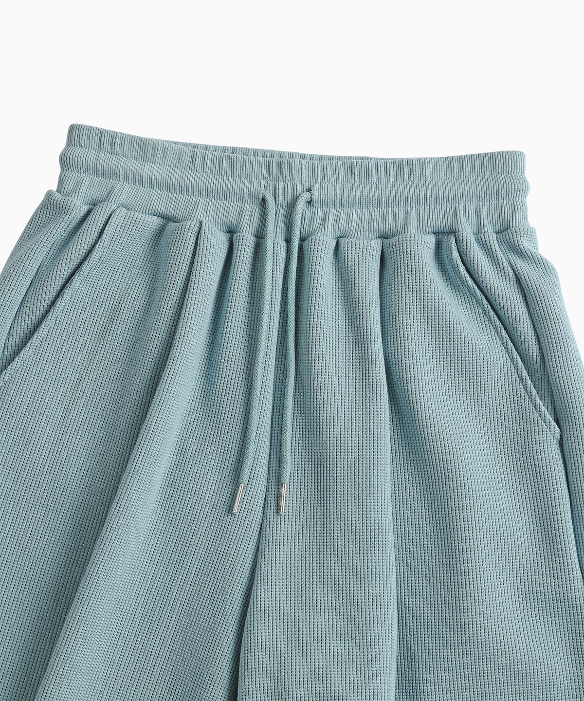 미나수(MENASOO) Waffle Sweat Training Bermuda Pants_Skyblue