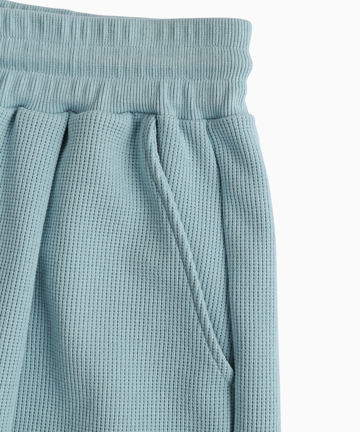 미나수(MENASOO) Waffle Sweat Training Bermuda Pants_Skyblue