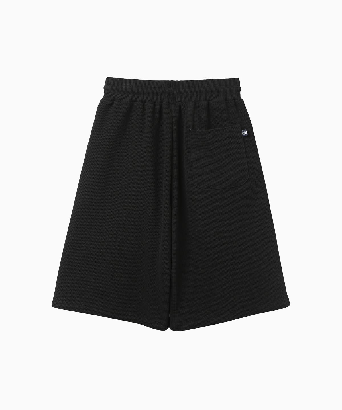 미나수(MENASOO) Waffle Sweat Training Bermuda Pants_Black