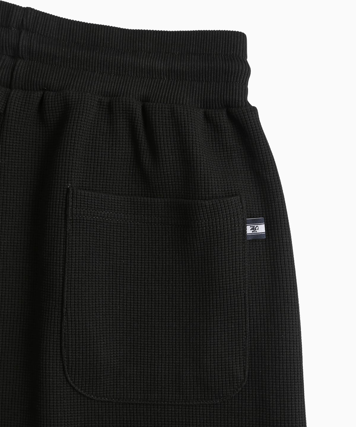 미나수(MENASOO) Waffle Sweat Training Bermuda Pants_Black