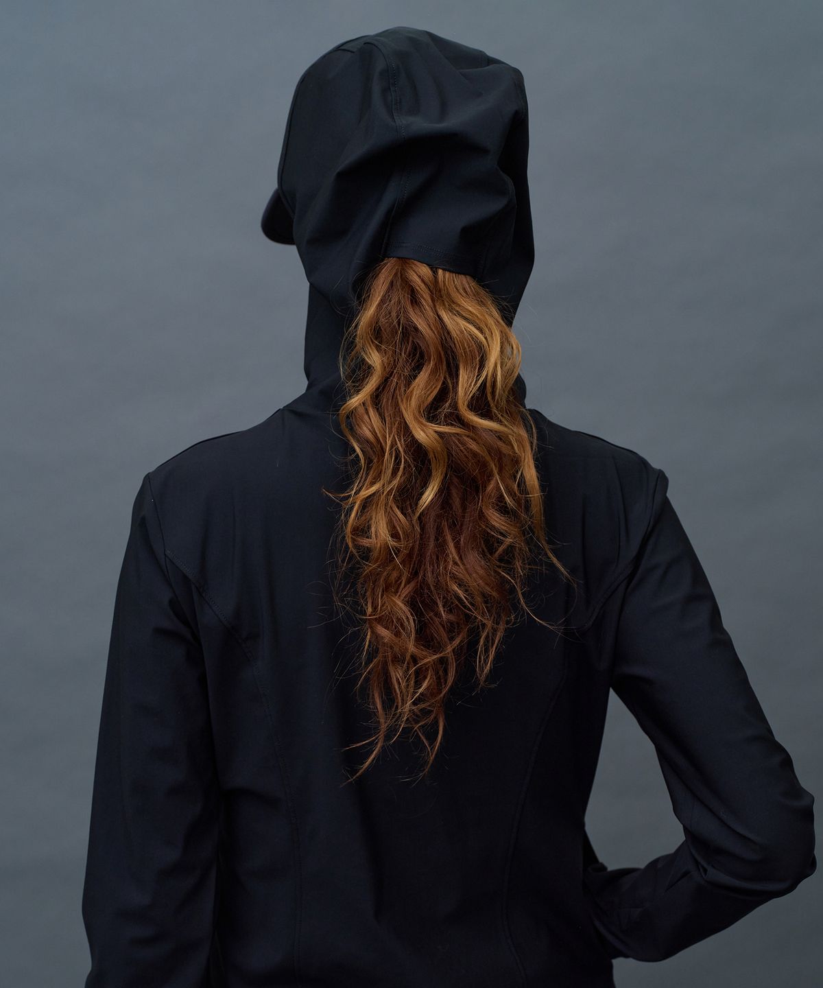 미나수(MENASOO) Face Cover Zip Up Jersey_Black