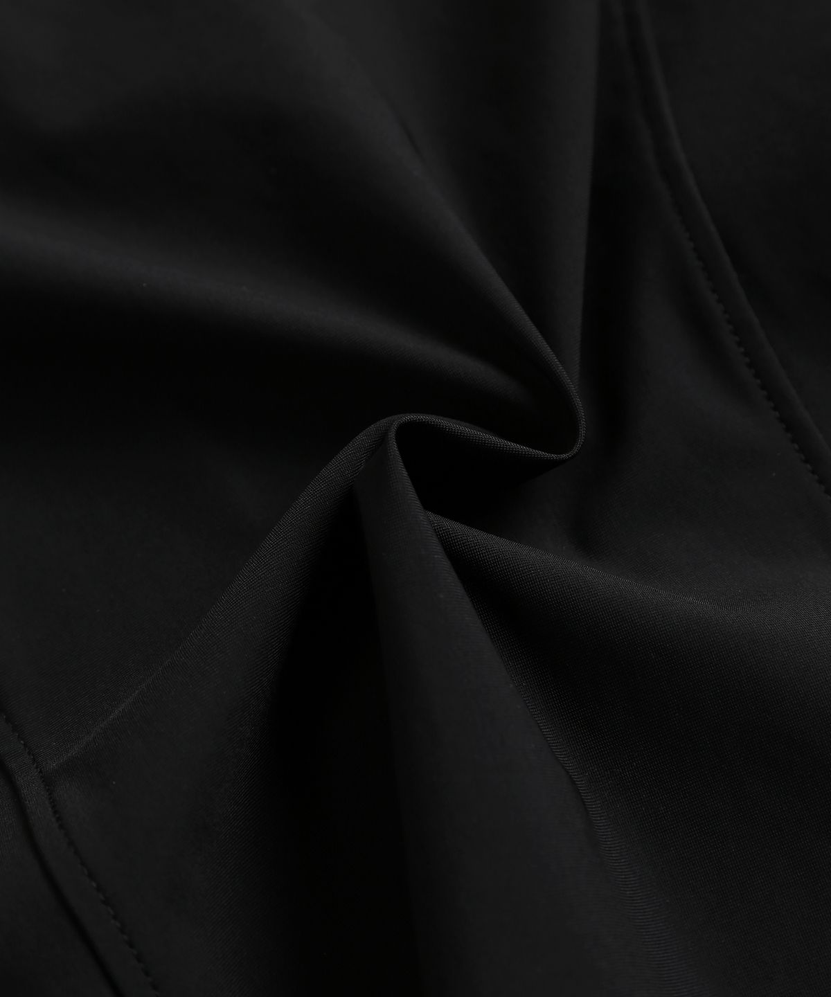 미나수(MENASOO) Face Cover Zip Up Jersey_Black