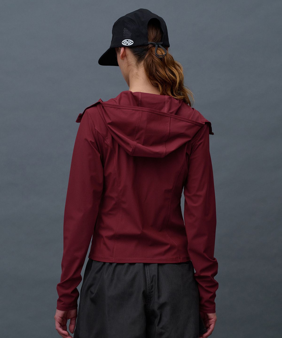 미나수(MENASOO) Face Cover Zip Up Jersey_Red