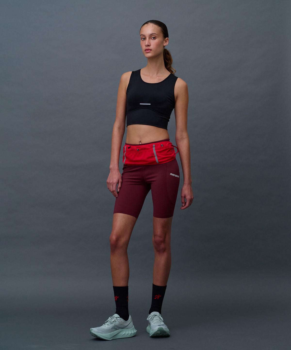 미나수(MENASOO) Pace Hold Sport Bra Top_Black