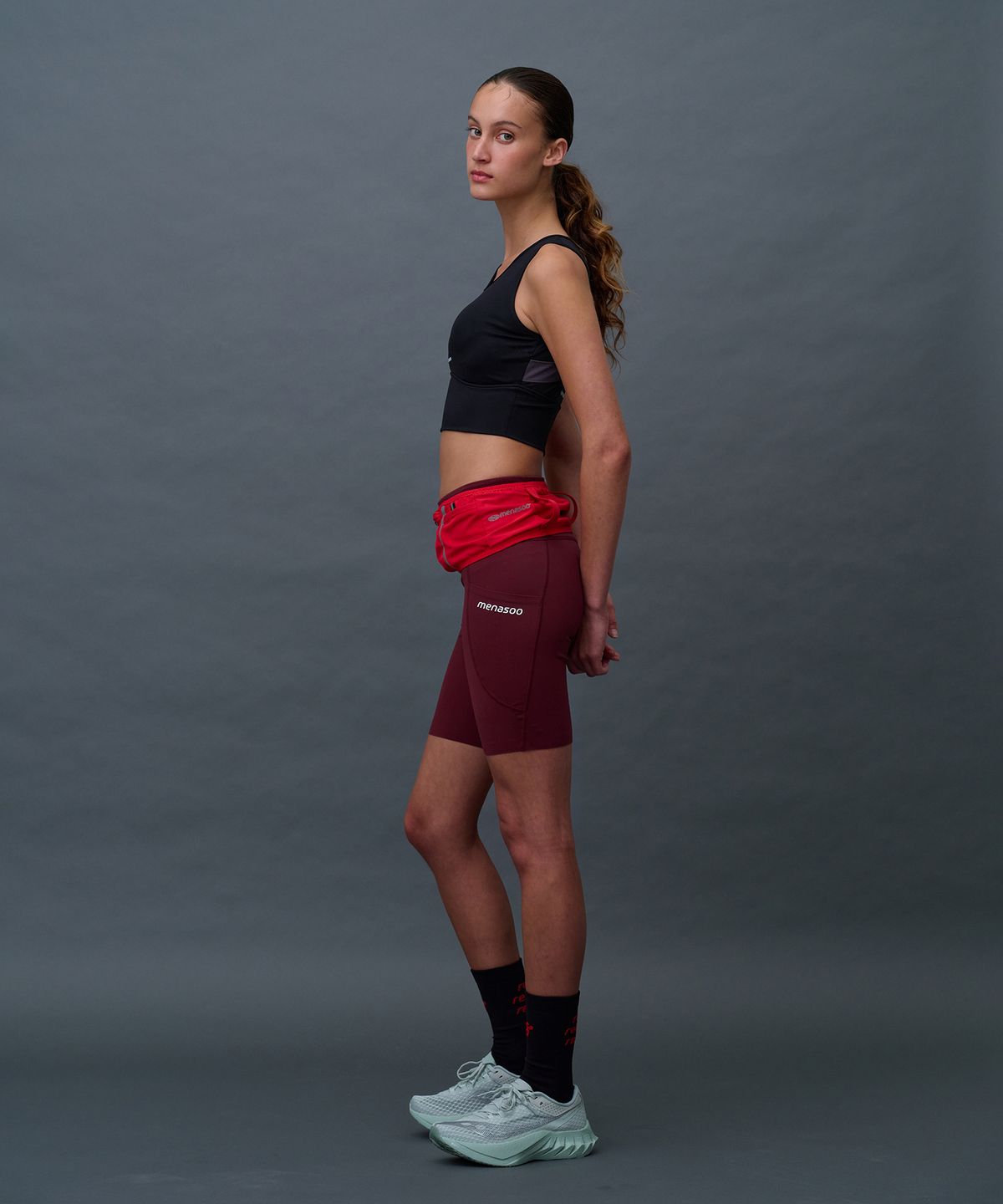 미나수(MENASOO) Pace Hold Sport Bra Top_Black