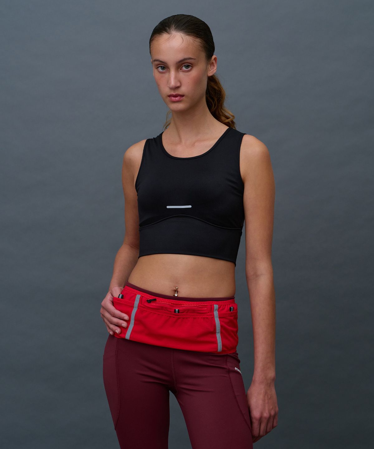 미나수(MENASOO) Pace Hold Sport Bra Top_Black