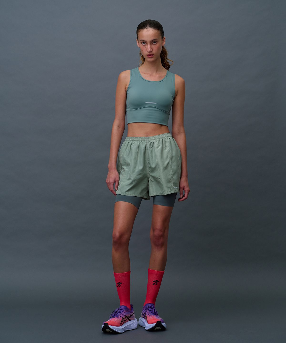미나수(MENASOO) Pace Hold Sport Bra Top_Mint