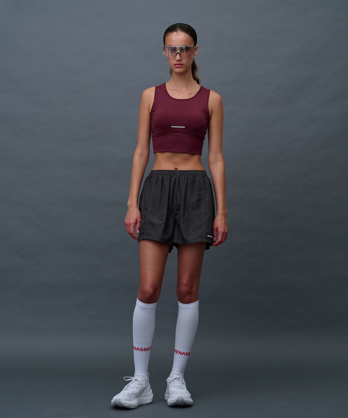 미나수(MENASOO) Pace Hold Sport Bra Top_Red