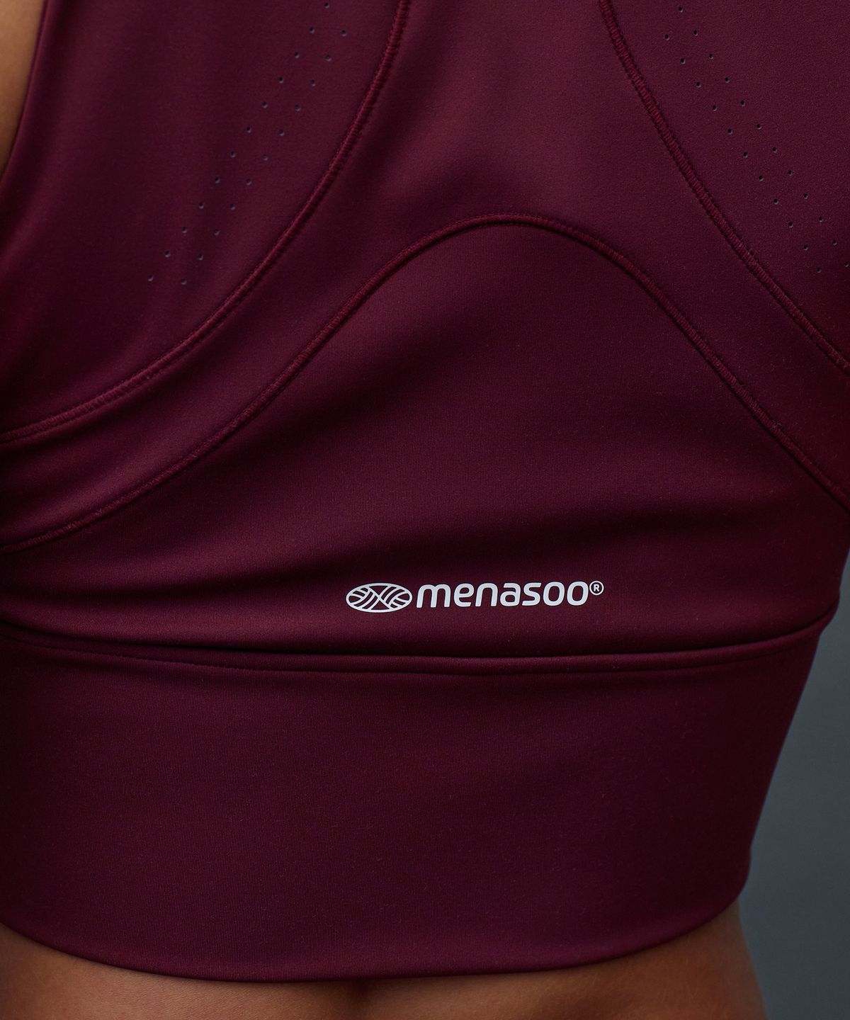 미나수(MENASOO) Pace Hold Sport Bra Top_Red