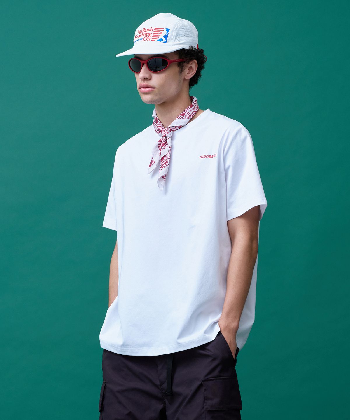 미나수(MENASOO) Sorona No Rush T Shirt (Basic Fit)_White