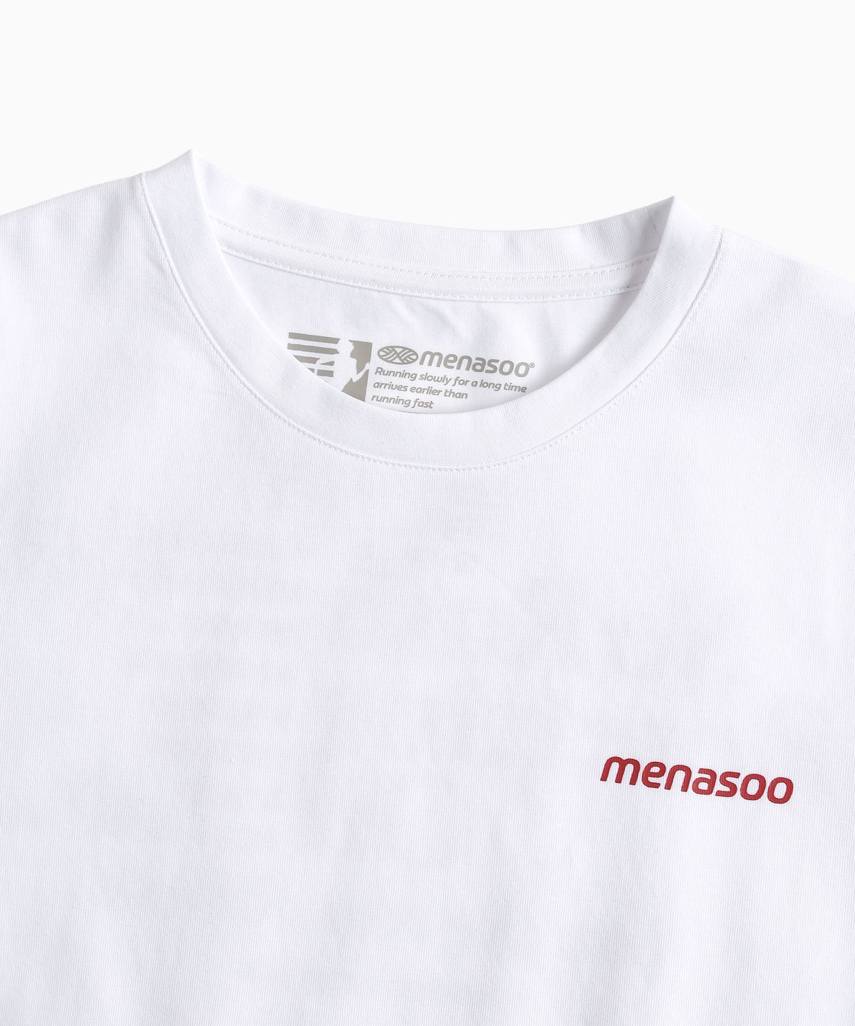 미나수(MENASOO) Sorona No Rush T Shirt (Basic Fit)_White