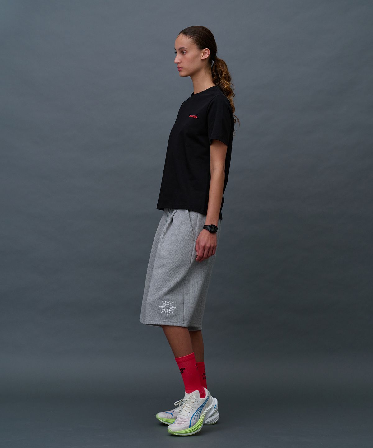 미나수(MENASOO) Sorona No Rush T Shirt (Basic Fit)_Black