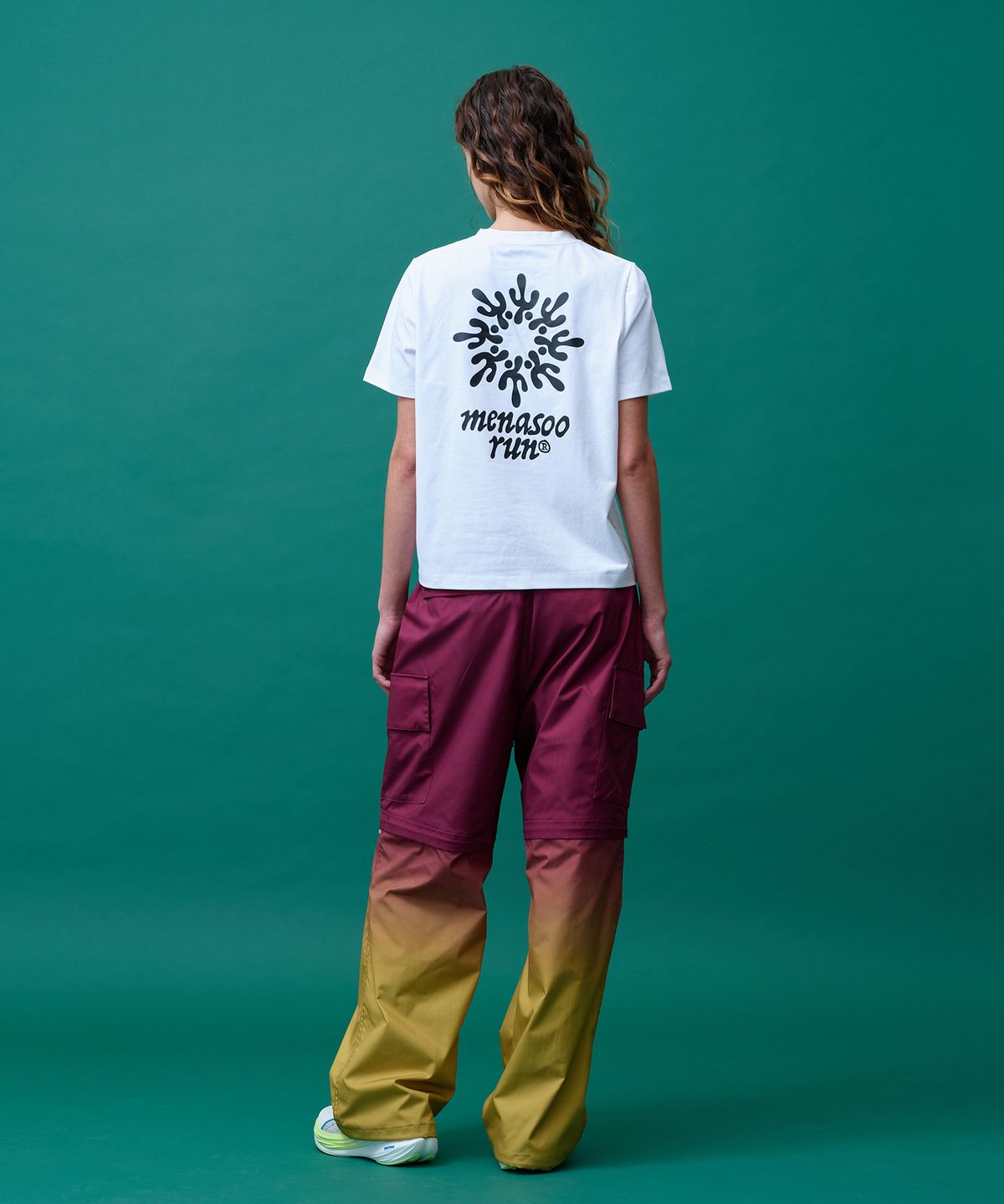 미나수(MENASOO) Run Symbol Sorona T Shirt (Basic Fit)_White