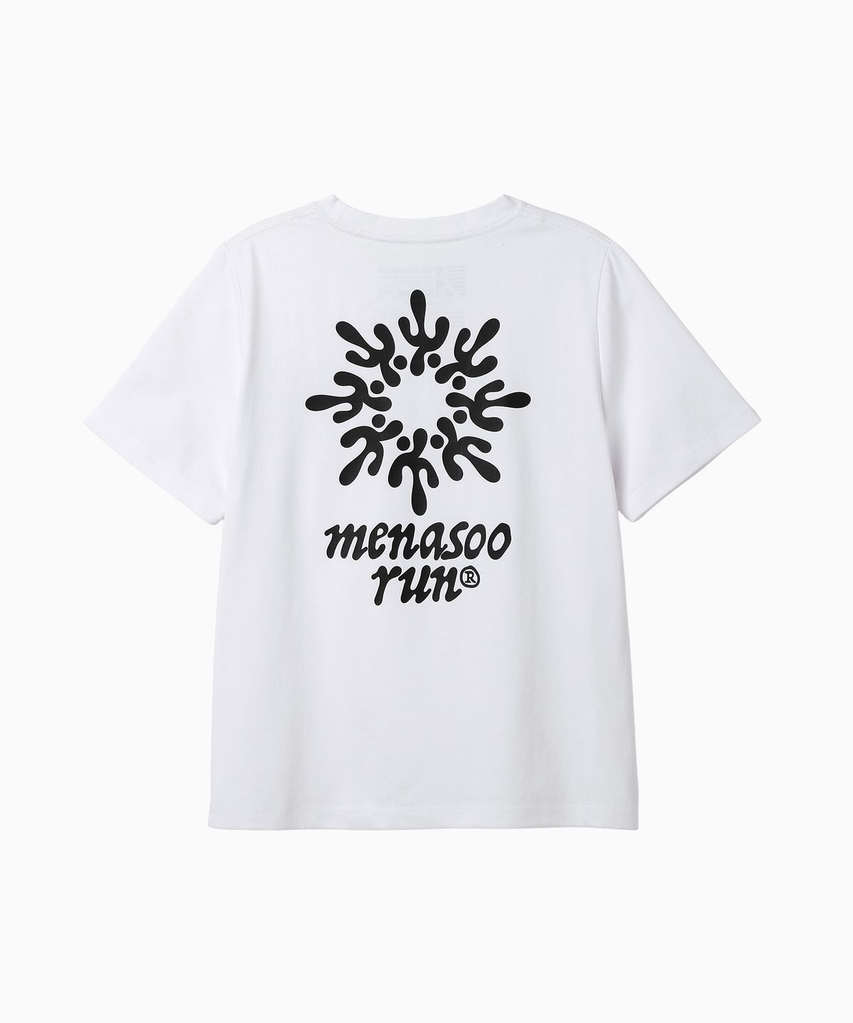 미나수(MENASOO) Run Symbol Sorona T Shirt (Basic Fit)_White
