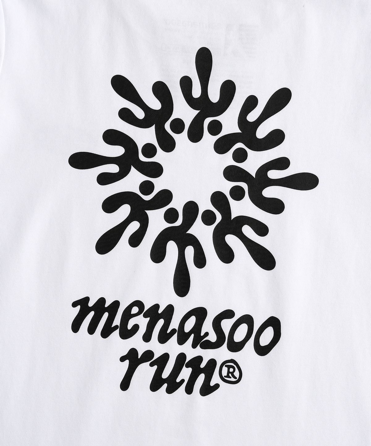 미나수(MENASOO) Run Symbol Sorona T Shirt (Basic Fit)_White