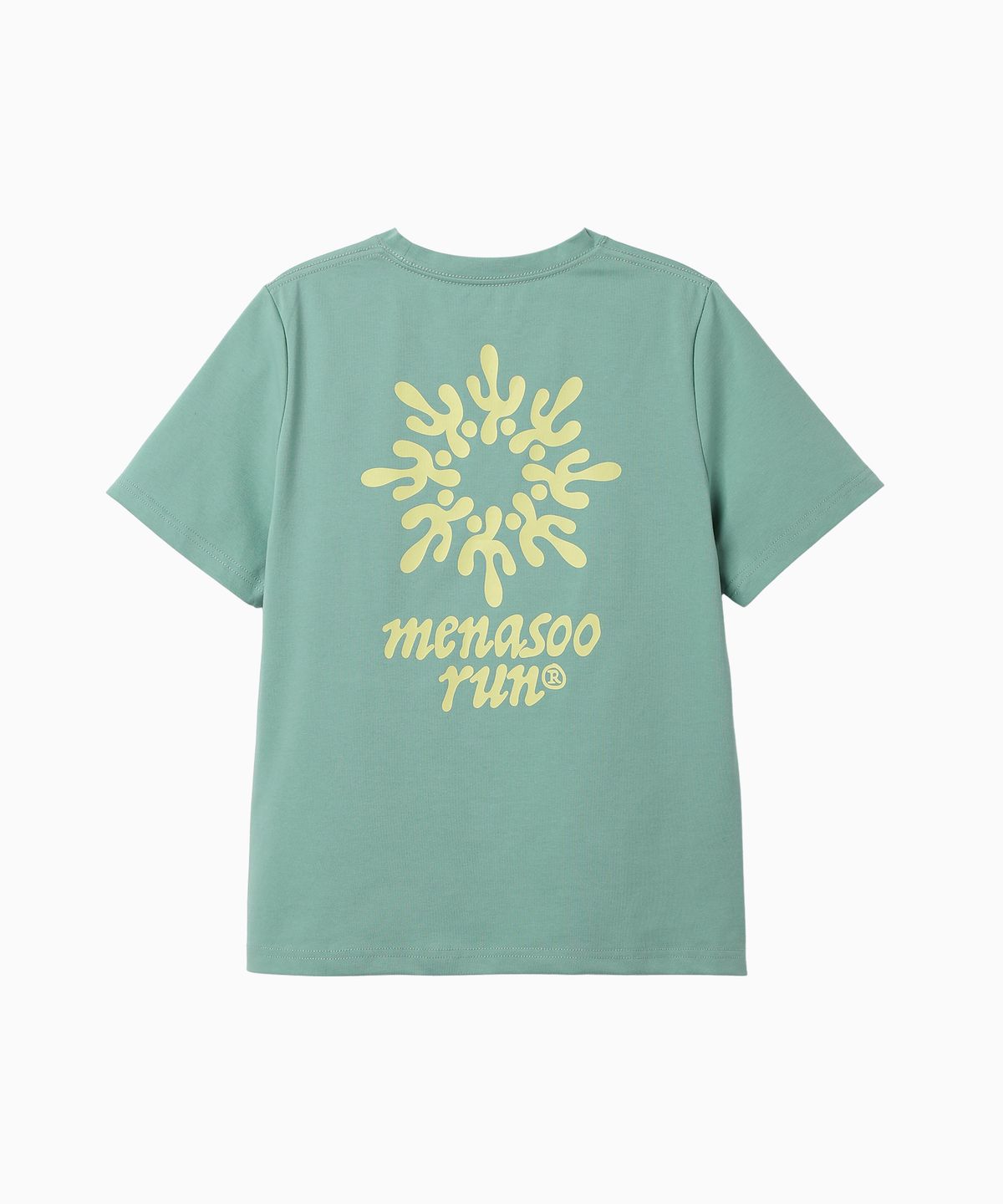 미나수(MENASOO) Run Symbol Sorona T Shirt (Basic Fit)_Mint