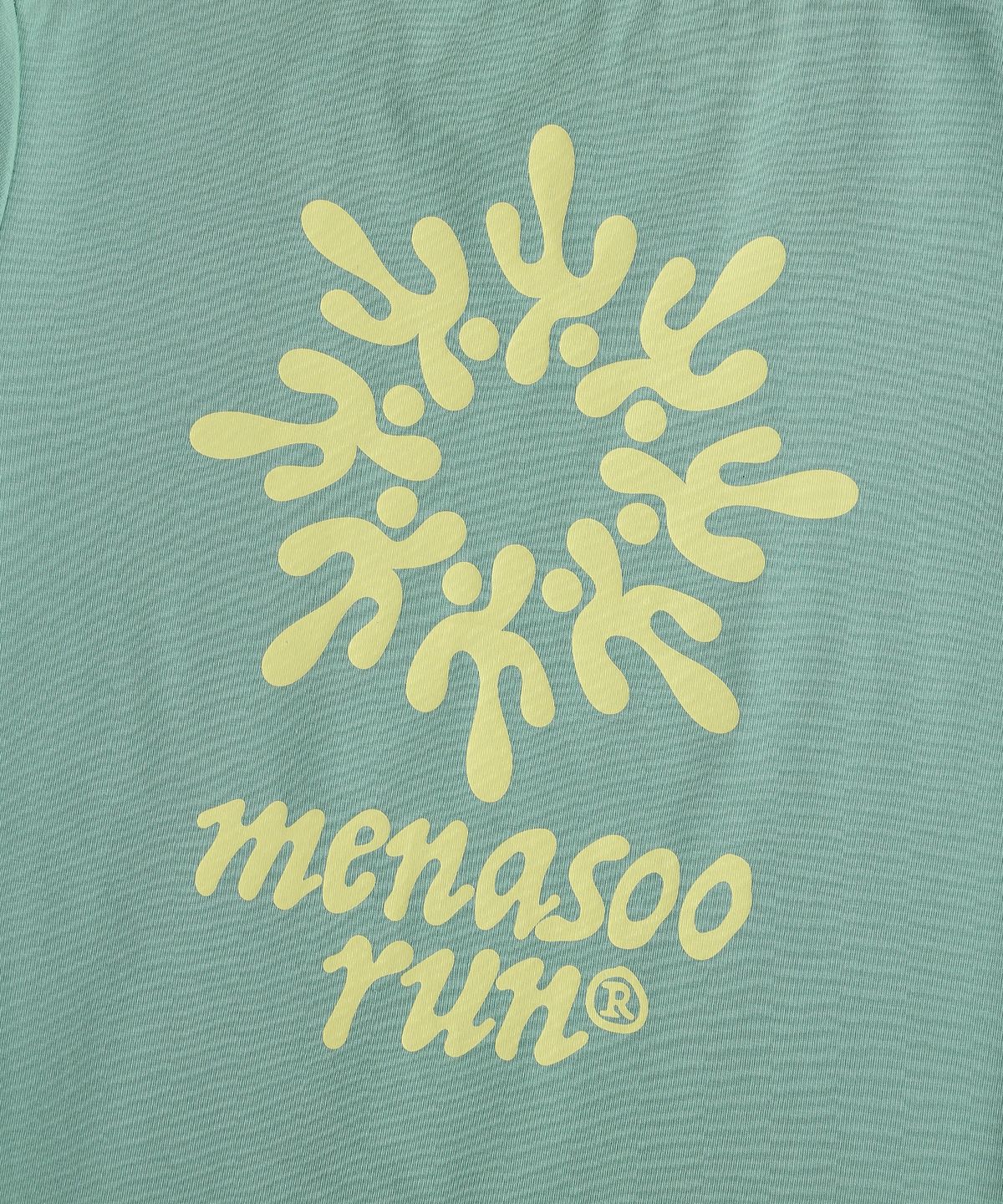 미나수(MENASOO) Run Symbol Sorona T Shirt (Basic Fit)_Mint