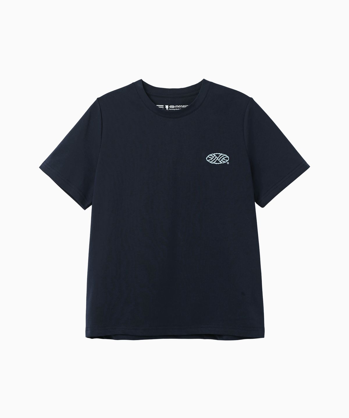 미나수(MENASOO) Run Symbol Sorona T Shirt (Basic Fit)_Navy
