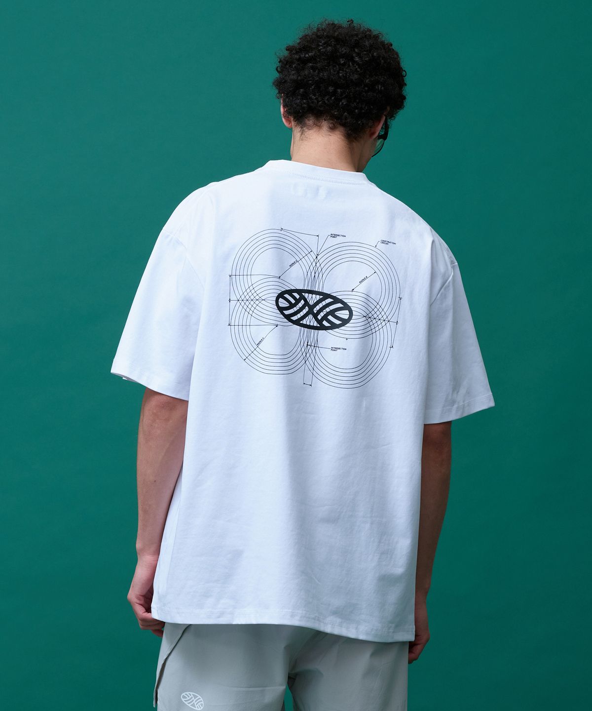 미나수(MENASOO) Unisex Symbol Sorona Basic T Shirt_White