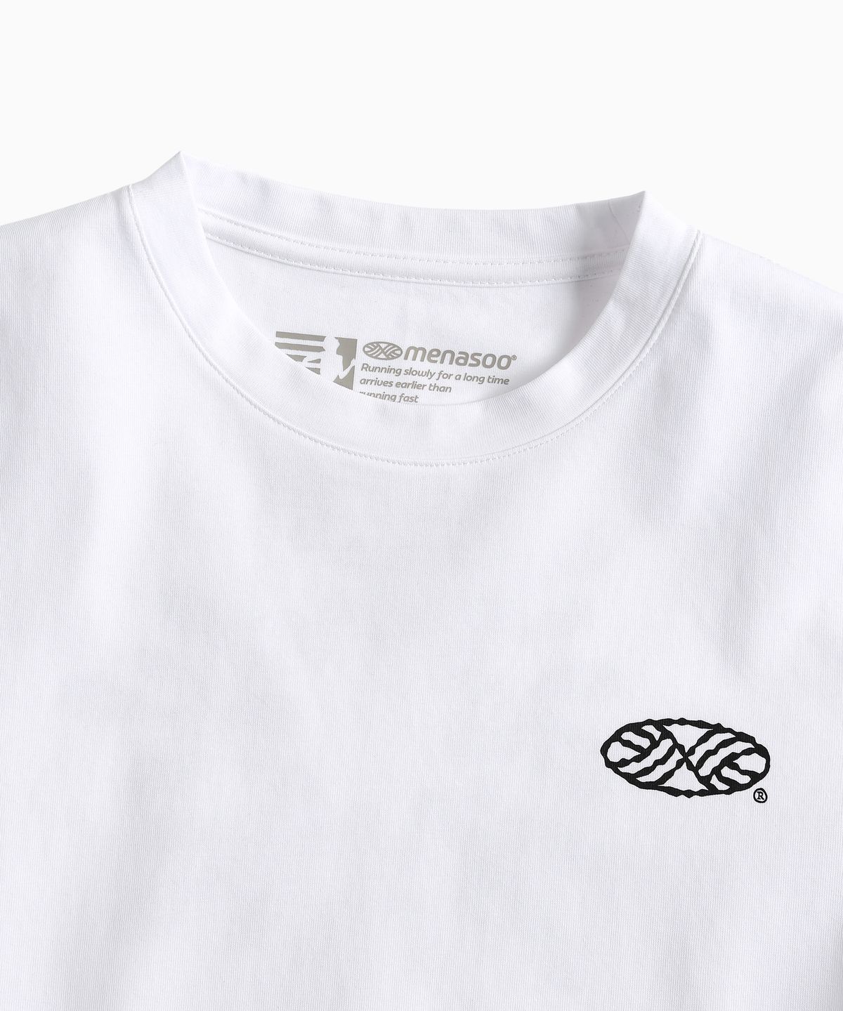 미나수(MENASOO) Unisex Symbol Sorona Basic T Shirt_White
