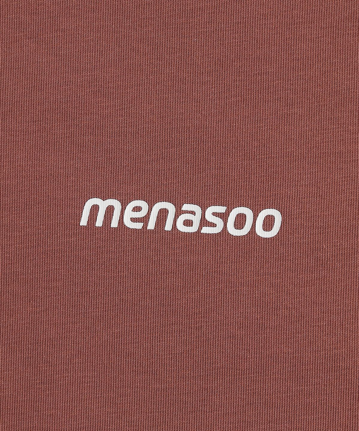 미나수(MENASOO) Unisex Symbol Sorona Basic T Shirt_Brick