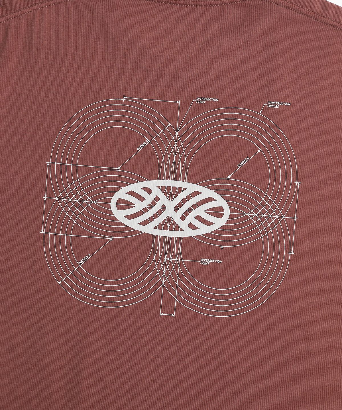 미나수(MENASOO) Unisex Symbol Sorona Basic T Shirt_Brick