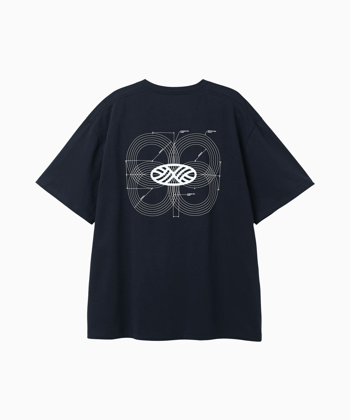 미나수(MENASOO) Unisex Symbol Sorona Basic T Shirt_Navy