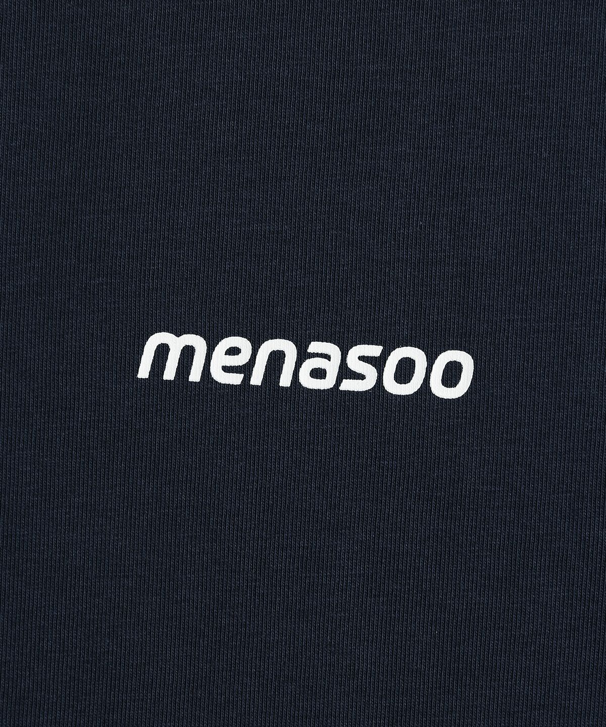 미나수(MENASOO) Unisex Symbol Sorona Basic T Shirt_Navy