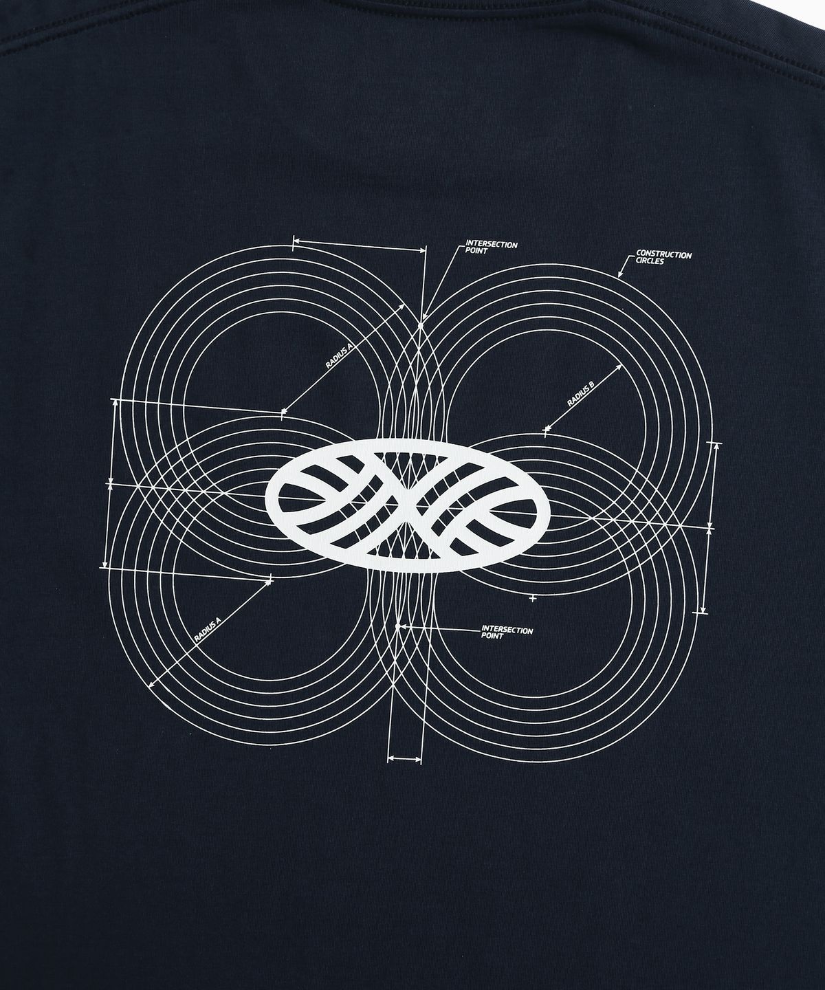 미나수(MENASOO) Unisex Symbol Sorona Basic T Shirt_Navy
