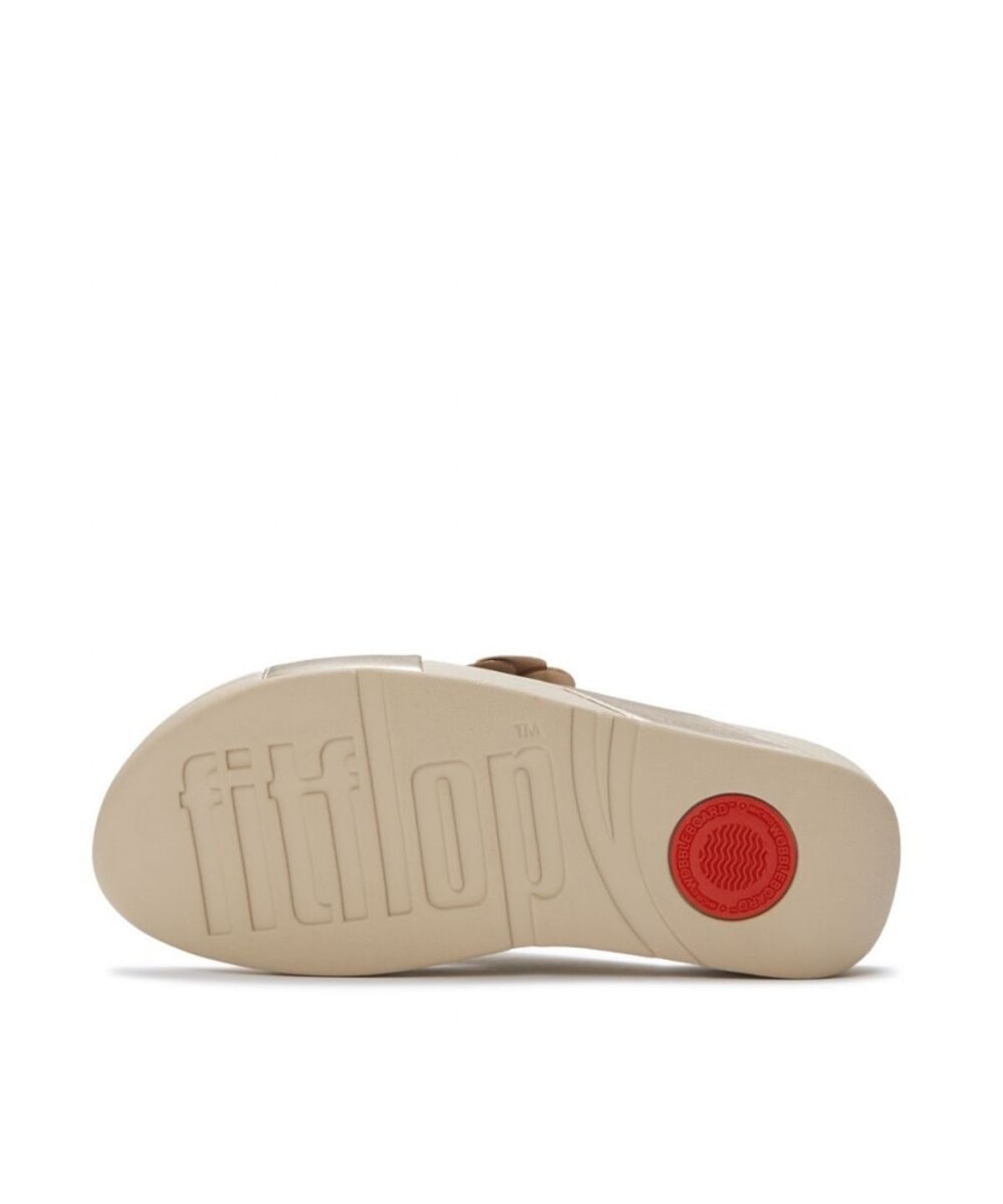 핏플랍(FITFLOP) 여성 루루 플라워 크로스 슬라이드 샌들  플라티노 (FT63K2D219)