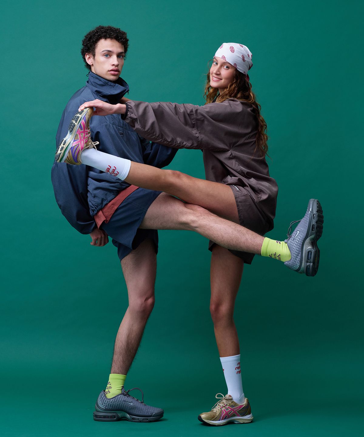 미나수(MENASOO) Flow Running Crew Socks_White