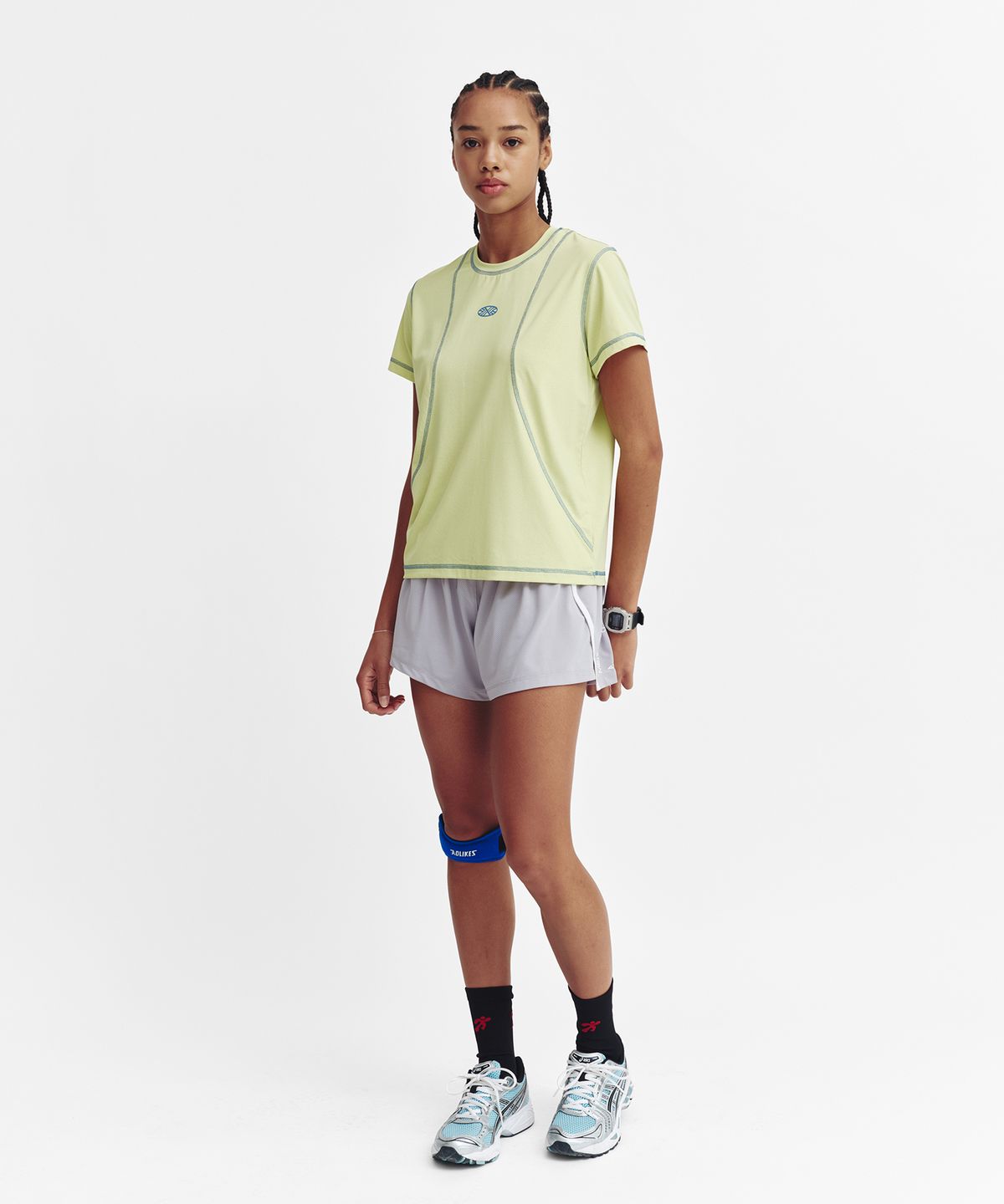 미나수(MENASOO) Flow Running Crew Socks_Black