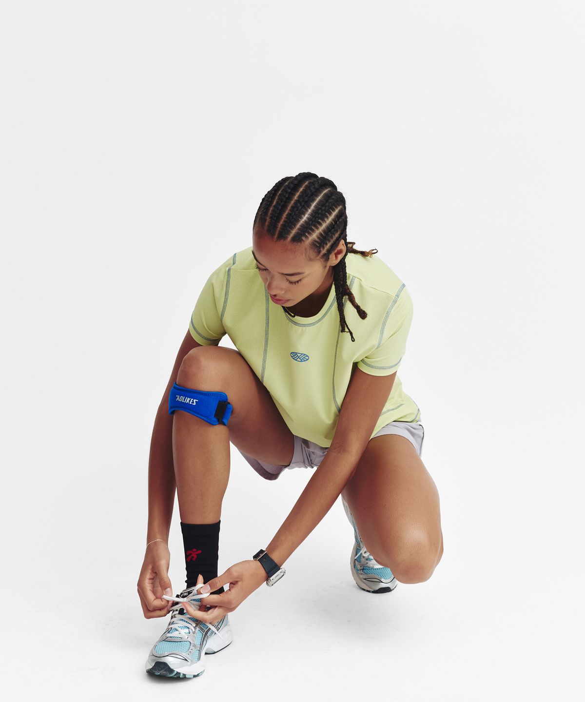 미나수(MENASOO) Flow Running Crew Socks_Black