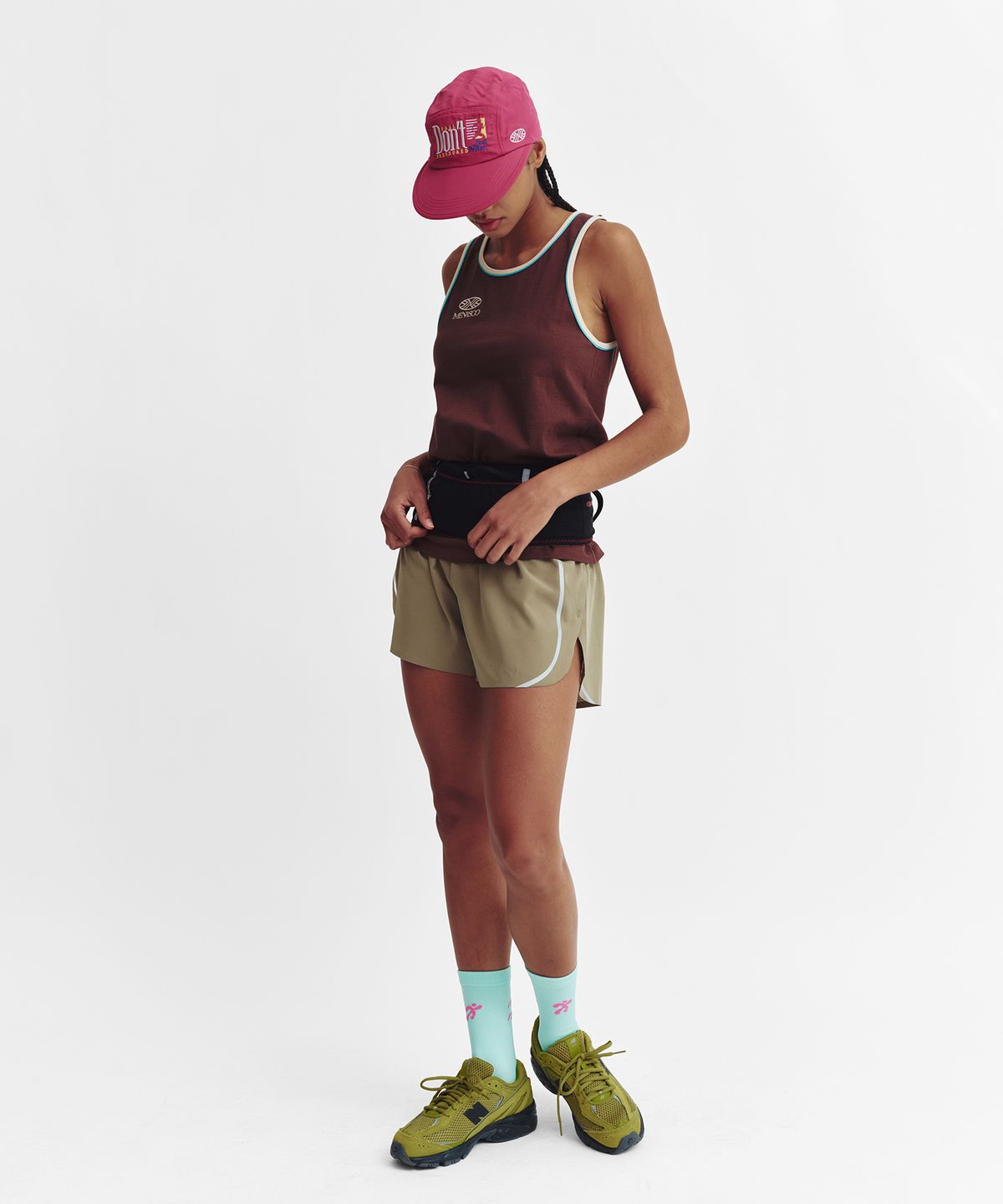 미나수(MENASOO) Flow Running Crew Socks_Mint