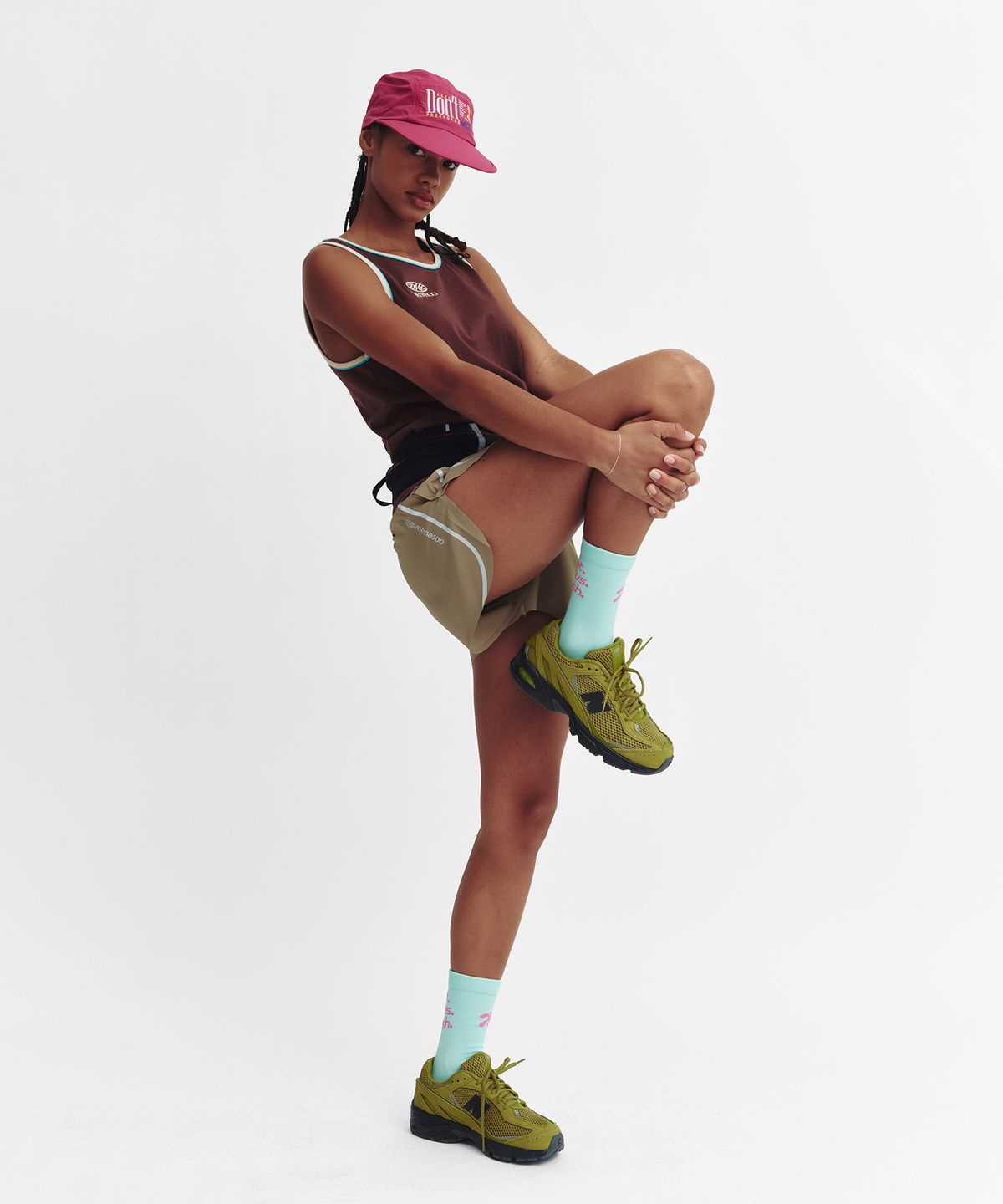 미나수(MENASOO) Flow Running Crew Socks_Mint