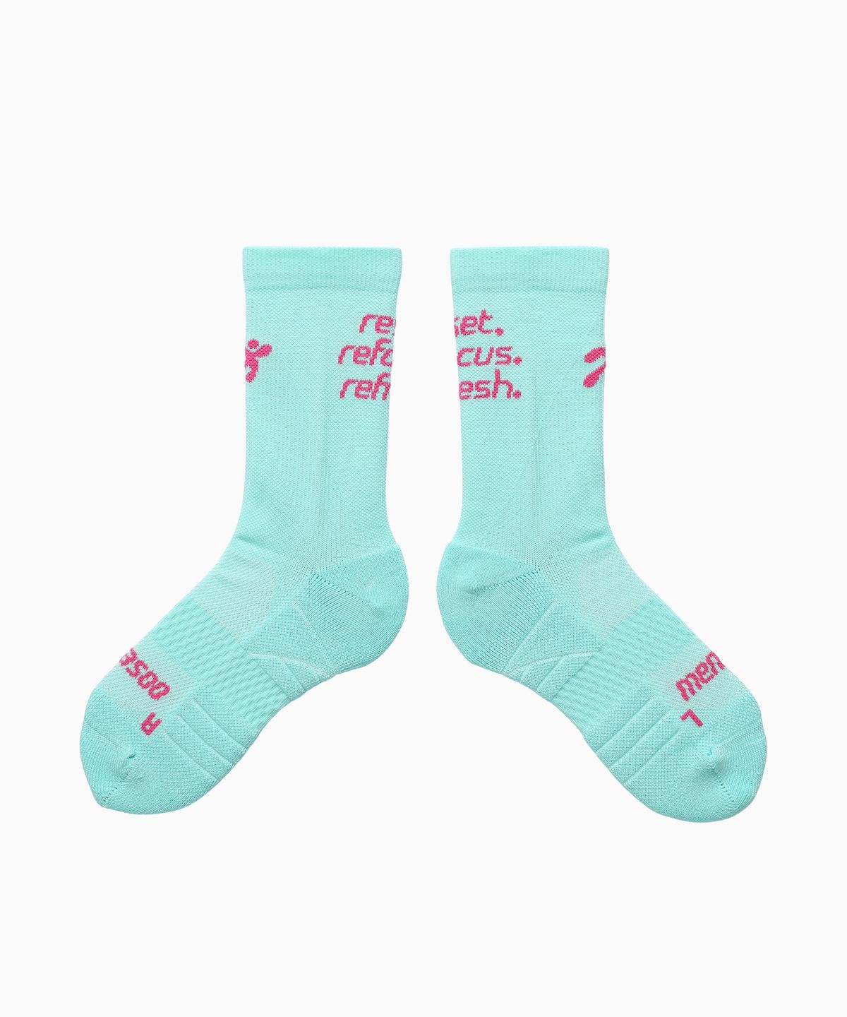 미나수(MENASOO) Flow Running Crew Socks_Mint