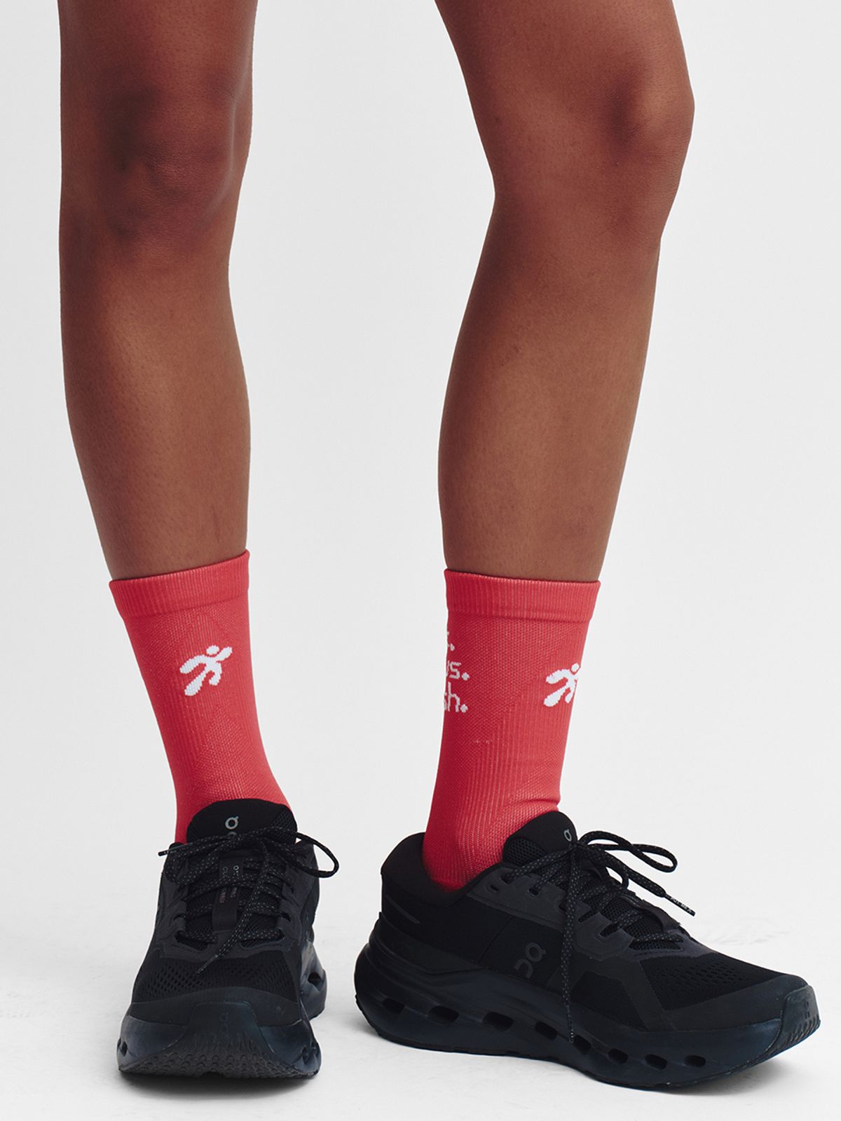 미나수(MENASOO) Flow Running Crew Socks_Pink