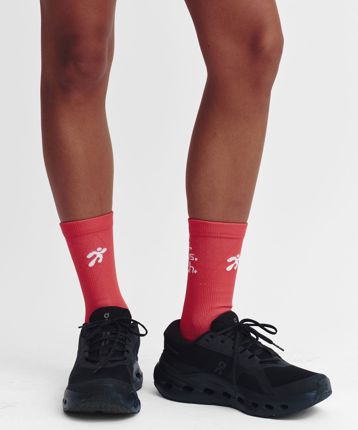 미나수(MENASOO) Flow Running Crew Socks_Pink